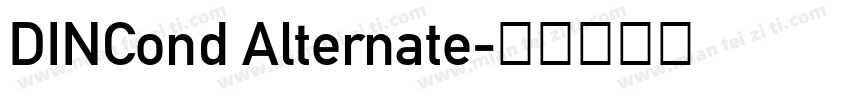 DINCond Alternate字体转换
